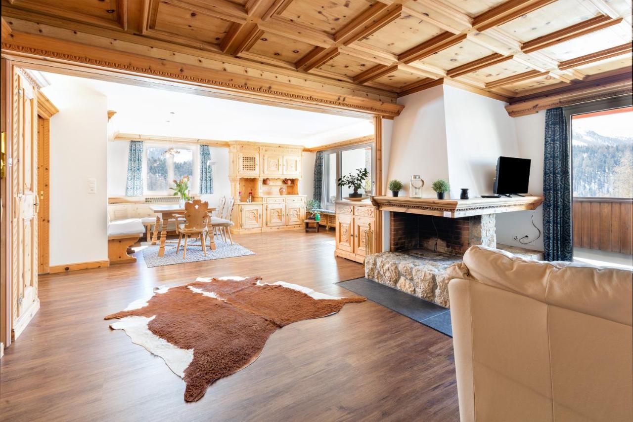 Spacious Apartment With Fantastic Alpine Panorama St. Moritz Luaran gambar