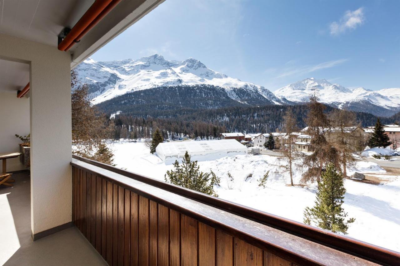Spacious Apartment With Fantastic Alpine Panorama St. Moritz Luaran gambar